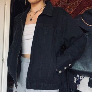 Vintage never worn black denim jacket